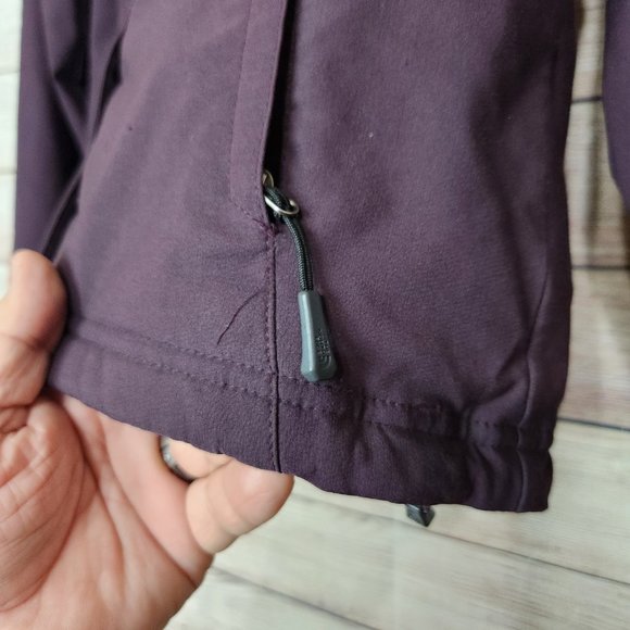 The North Face Womens Purple Pink Fleece Interior Hoodie Jacket Pockets XS/TP - Picture 12 of 16